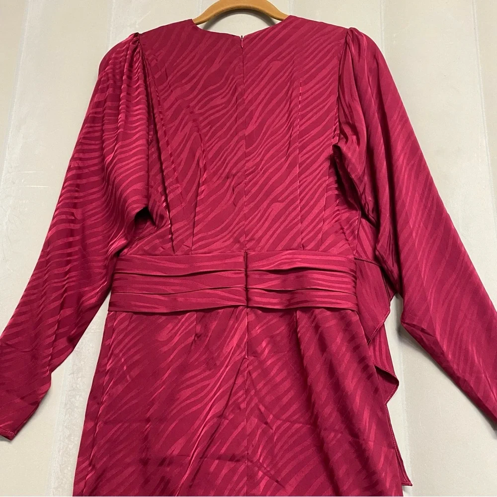 Ronny Kobo Women’s Shanaya Draped Dress Small Mini Faux Wrap Designer Luxury - Picture 10 of 13